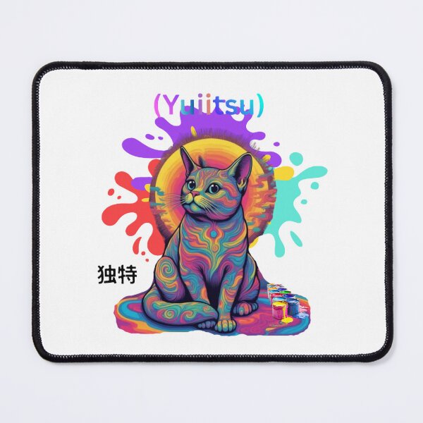 Item preview, colorful cat designed and sold by MYTHICAL ME.
