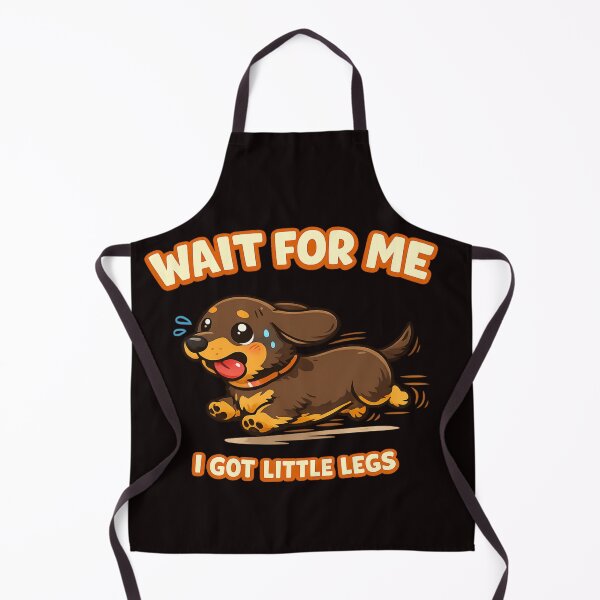 Item preview, Wait For Me I Got Little Legs – Cute Funny Dachshund Cartoon Illustration designed and sold by FrameFlow.