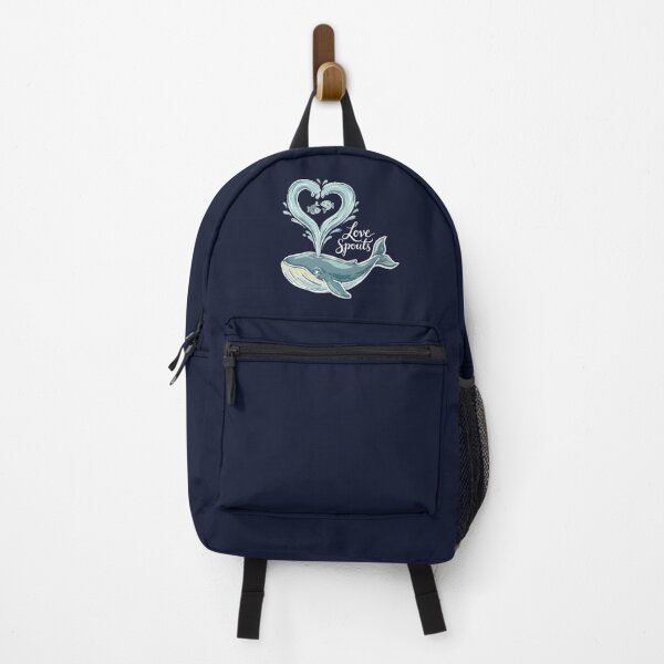 Item preview, Blue Whale Heart Spout Love Spouts Pun Illustration designed and sold by zzz888.