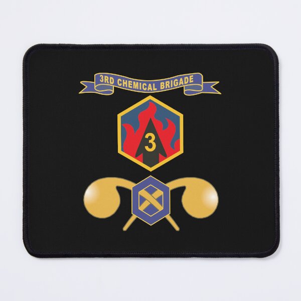 Item preview, Army - 3rd Chemical Brigade - SSI w Ribbon - Br X 300 designed and sold by Military Insignia Products.