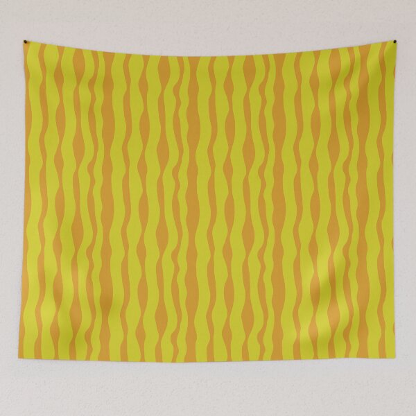 Item preview, Flowing Pastel Motion Pattern - Flow Path RR66 Mustard Lime designed and sold by HueyDesign.
