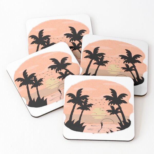 Item preview, Retro Aesthetic Island Sunset designed and sold by AlifUX-Market.