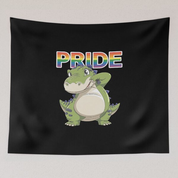 Item preview, Dabbing Dinosaur Lesbian Bisexual Gay LGBT Pride  designed and sold by DigitaldeligArt.