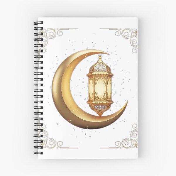 Item preview, Golden Crescent Moon with Lantern - Elegant Islamic Decor designed and sold by Zouak.