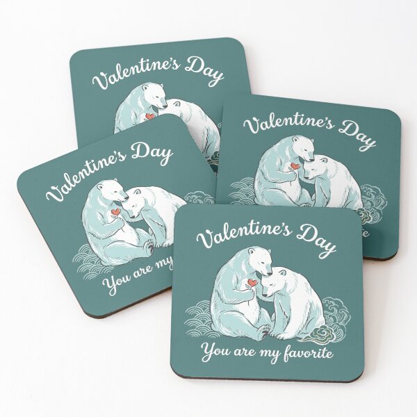 Item preview, Cuddling Polar Bears You Are My Favorite Valentine Art designed and sold by zzz888.