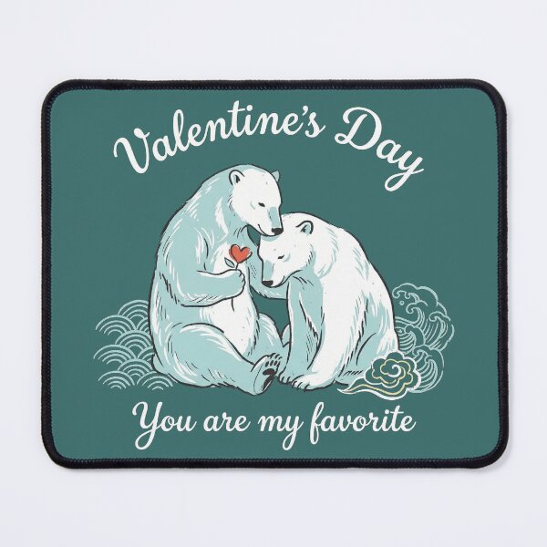 Item preview, Cuddling Polar Bears You Are My Favorite Valentine Art designed and sold by zzz888.