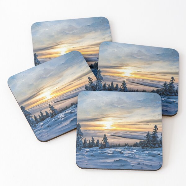 Item preview, Snowy Winter Sunset designed and sold by tomorrowsart.
