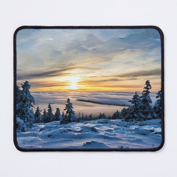 Item preview, Snowy Winter Sunset designed and sold by tomorrowsart.