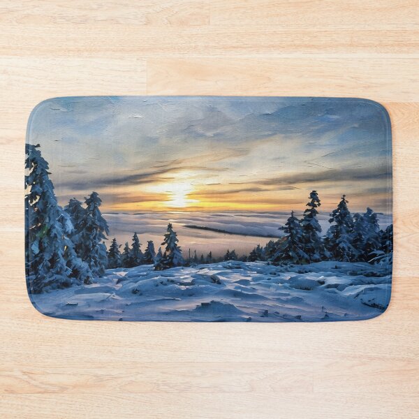 Item preview, Snowy Winter Sunset designed and sold by tomorrowsart.