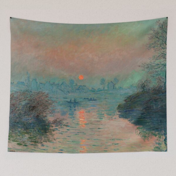 Item preview, Copy of Ships Riding on the Seine at Rouen by Claude Monet: Nautical Impressionist Poster designed and sold by artofuniverse.