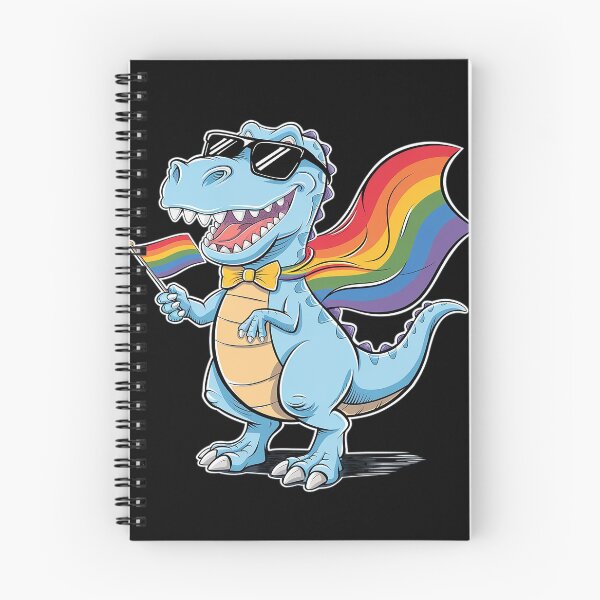 Item preview, Dinosaur Gay Pride LGBT Rainbow Flag T rex  designed and sold by DigitaldeligArt.