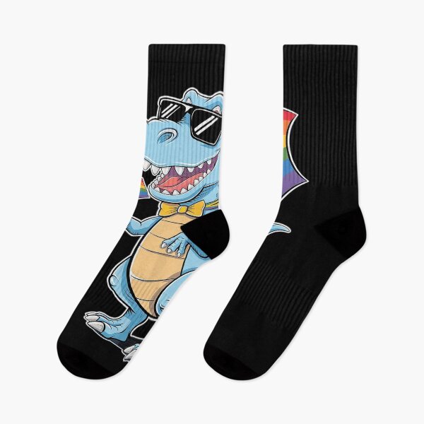 Item preview, Dinosaur Gay Pride LGBT Rainbow Flag T rex  designed and sold by DigitaldeligArt.