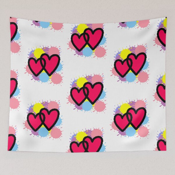 Item preview, Two Red Hearts – Colorful Design of Love and Positive Vibes designed and sold by AstronautMerch.