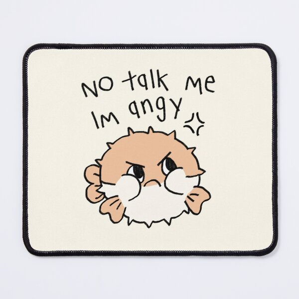 Item preview, Angry Cute Fish Meme designed and sold by littleworldpp.