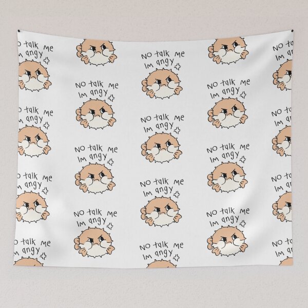 Item preview, Angry Cute Fish Meme designed and sold by littleworldpp.