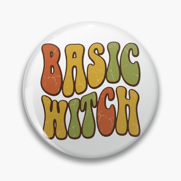 Item preview, Basic Witch - Retro 70s Groovy Vintage Typography designed and sold by ColorTheoryLab.