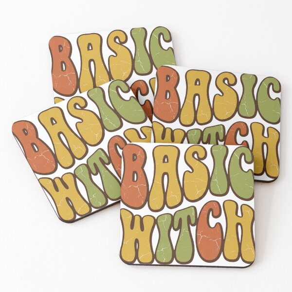 Item preview, Basic Witch - Retro 70s Groovy Vintage Typography designed and sold by ColorTheoryLab.