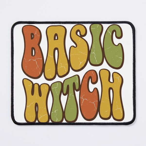Item preview, Basic Witch - Retro 70s Groovy Vintage Typography designed and sold by ColorTheoryLab.
