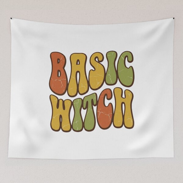 Item preview, Basic Witch - Retro 70s Groovy Vintage Typography designed and sold by ColorTheoryLab.