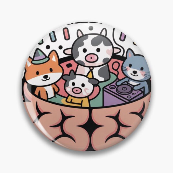 Item preview, My Neurodivergent Brain on a Tuesday Party Animals Art designed and sold by DailySparks.