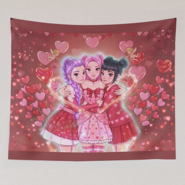 Item preview, Valentine's Day Kpop  Hunter / HUNTRIX designed and sold by Fatih Reis.