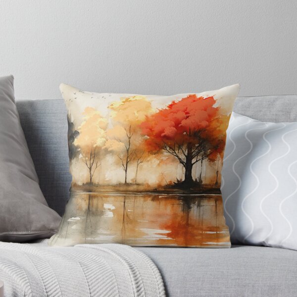 Item preview, Autumn Serenity - Misty Reflections and Fiery Trees designed and sold by Joey Santiago.