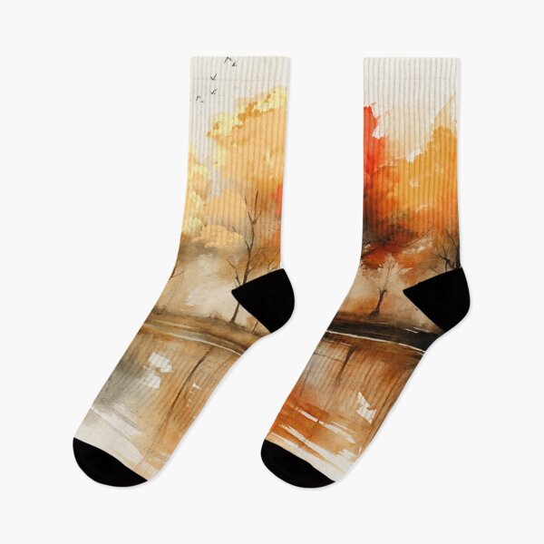 Item preview, Autumn Serenity - Misty Reflections and Fiery Trees designed and sold by Joey Santiago.