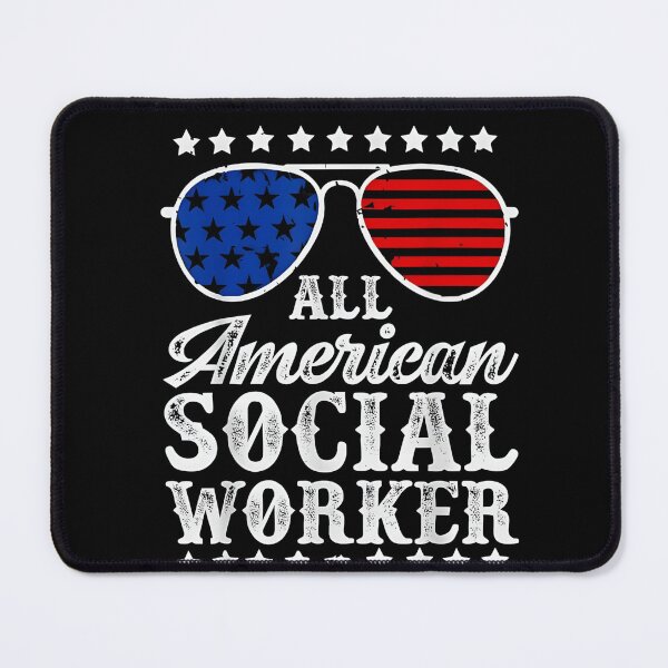 Item preview, All American Social Worker Patriotic USA Sunglasses Shirt designed and sold by JoyBoyStudio1.