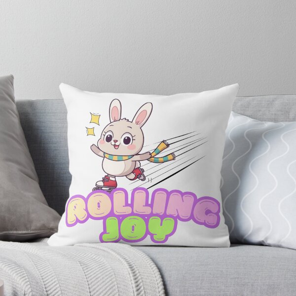 Item preview, Cute Bunny Roller Skating Rolling Joy Kawaii Sticker designed and sold by MarcoTs12 ⭐⭐⭐⭐⭐.