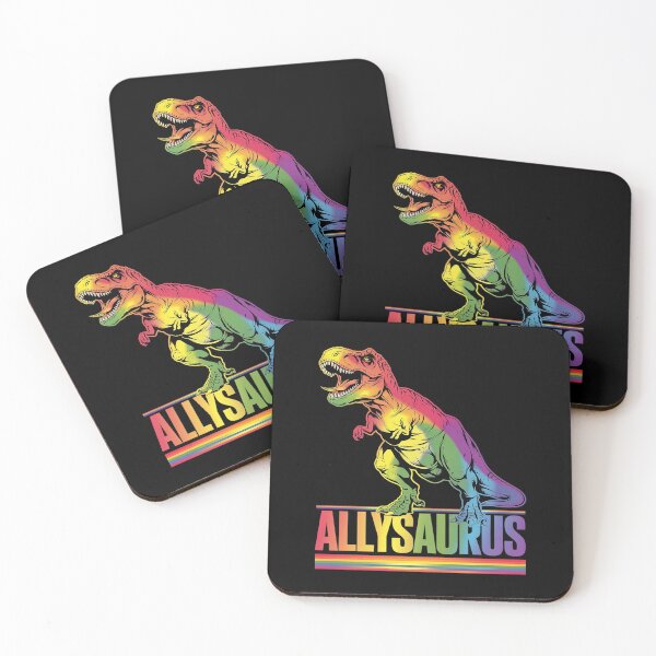 Item preview, Dinosaur LGBT Gay Pride Flag Allysaurus Ally T Rex Men Boys  designed and sold by DigitaldeligArt.