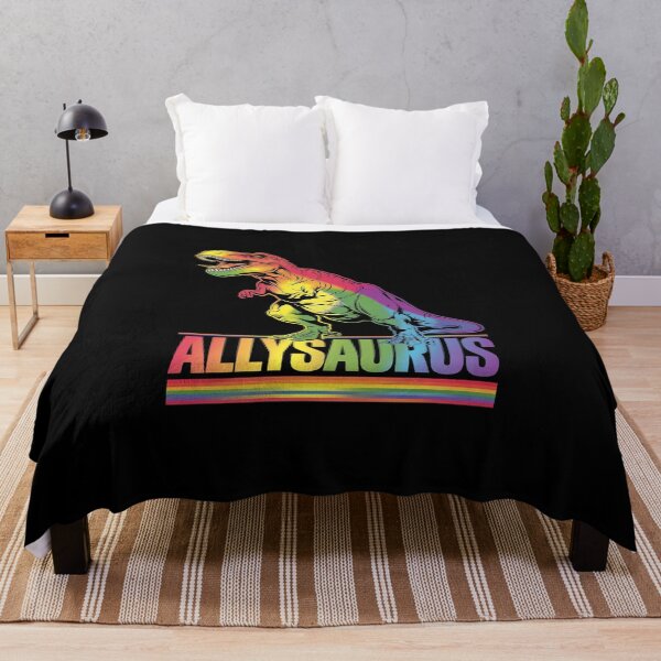 Item preview, Dinosaur LGBT Gay Pride Flag Allysaurus Ally T Rex Men Boys designed and sold by DigitaldeligArt.