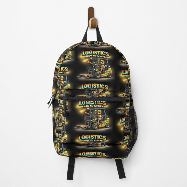 Item preview, Logistics Know No Limits Forklift Art designed and sold by RetroNibylander.