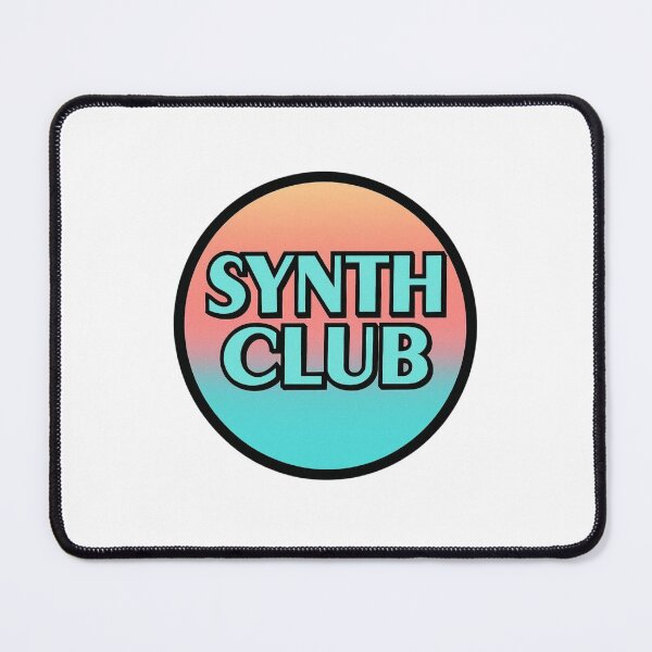 Item preview, Synth Club – Modern Synthwave Electronic Badge designed and sold by |TRSSHOP|.
