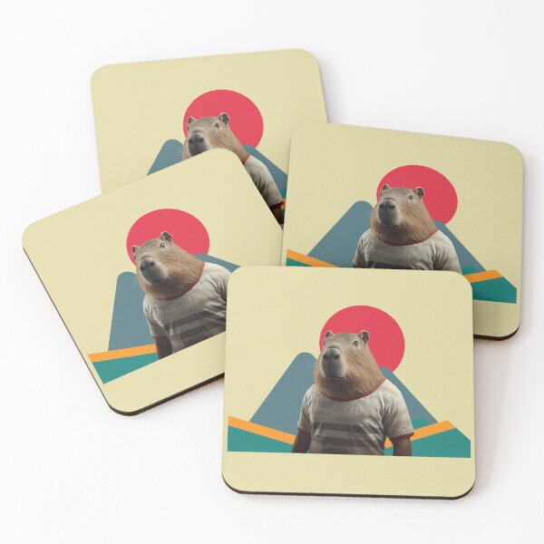 Item preview, Modern Christmas Capybara – Cappy Christmas designed and sold by JuanaDesigns.