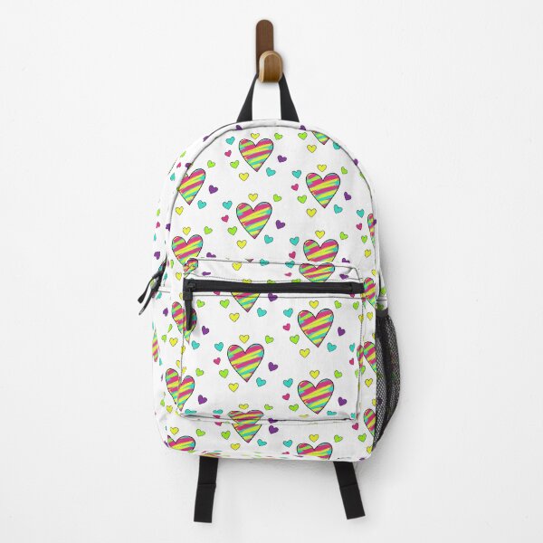 Item preview, Vibrant Rainbow Hearts Pattern | Colorful Modern Love Aesthetic designed and sold by Tw1nsAIArt.