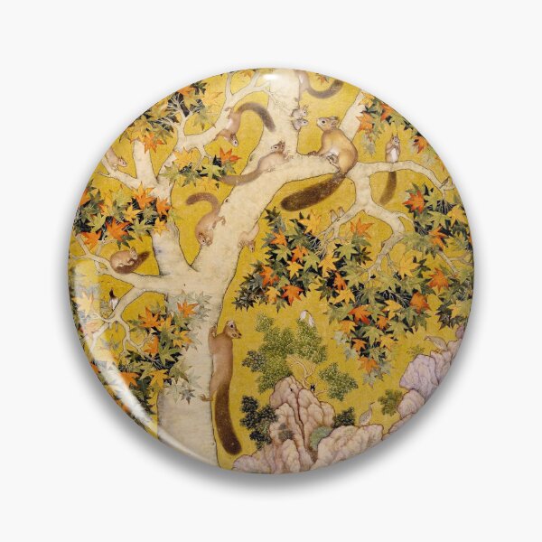 Item preview, Mughal Persian miniature. Squirrels in a sycamore tree designed and sold by likiska.