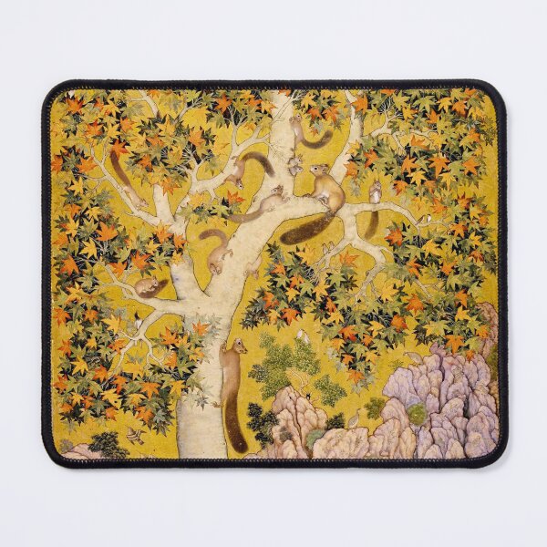 Item preview, Mughal Persian miniature. Squirrels in a sycamore tree designed and sold by likiska.