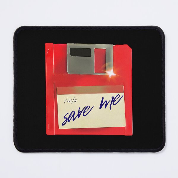 Item preview, Floppy Disk “Save Me” – Retro Tech Nostalgia Digital Burnout Design designed and sold by MK-Charlie.