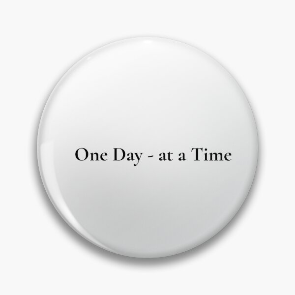 Item preview, One Day at a Time | Minimal Script Typography | Inspirational Quote Design | Unisex Graphic Style designed and sold by YASboutik.
