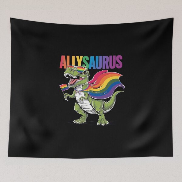 Item preview, Dinosaur T Rex Lgbt Flag Gay LGBT Pride Allysaurus LGBT  designed and sold by DigitaldeligArt.