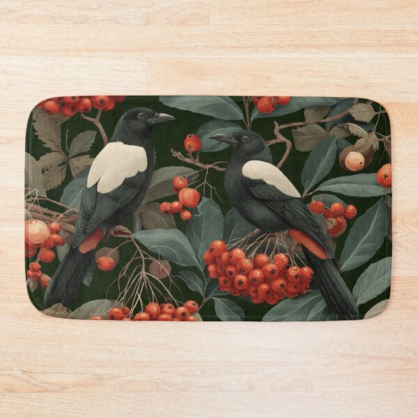 Item preview, Magpies and Rowan Berries designed and sold by Mission Ready.
