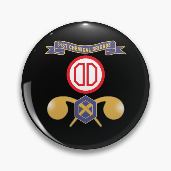 Item preview, Army - 31st Chemical Brigade - SSI w Ribbon - Br X 300 designed and sold by Military Insignia Products.
