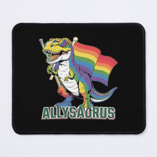 Item preview, Dinosaur T Rex LGBT Gay Pride Flag Allysaurus Ally Men Boys designed and sold by DigitaldeligArt.