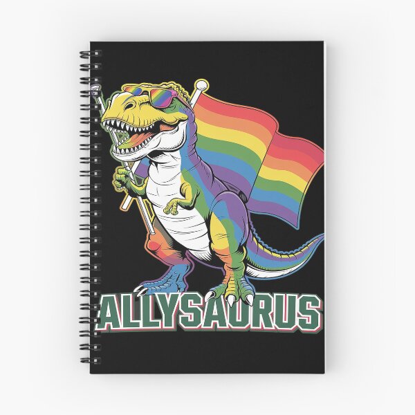 Item preview, Dinosaur T Rex LGBT Gay Pride Flag Allysaurus Ally Men Boys  designed and sold by DigitaldeligArt.