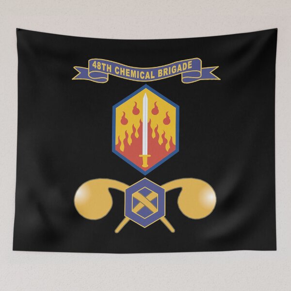 Item preview, Army - 48th Chemical Brigade - SSI w Ribbon - Br X 300 designed and sold by Military Insignia Products.