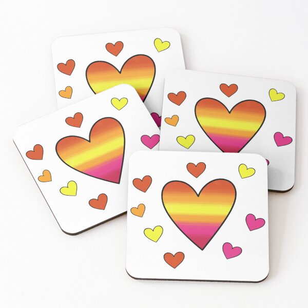 Item preview, Vibrant Rainbow Hearts Pattern | Colorful Modern Love Aesthetic designed and sold by Tw1nsAIArt.
