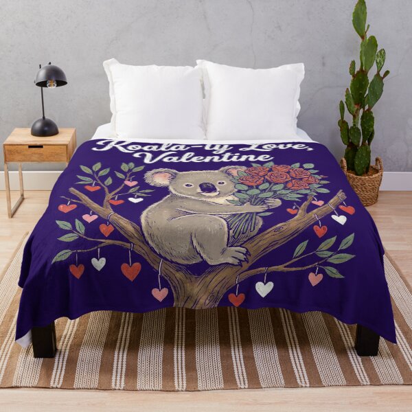 Item preview, Cute Koala Holding Roses Koala-ty Love Pun Illustration designed and sold by zzz888.