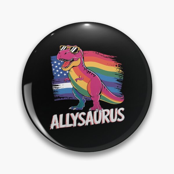 Item preview, Dinosaur T Rex LGBT Gay Pride Flag Allysaurus Ally Men Boys 1  designed and sold by FadeOfThrone.