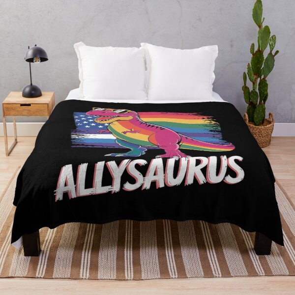 Item preview, Dinosaur T Rex LGBT Gay Pride Flag Allysaurus Ally Men Boys 1  designed and sold by FadeOfThrone.