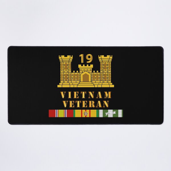 Artikelvorschau, Armee – 19. Pionierbataillon – Pionierzweig – Vietnamveteran mit Vietnam-Dienst entworfen und verkauft von Military Insignia Products.